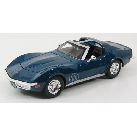 MAISTO CHEVROLET CORVETTE STINGRAY 1970 - BLUE MET 1/24