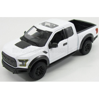 MAISTO FORD USA F-150 RAPTOR PICK-UP 2017 - WHITE 1/24