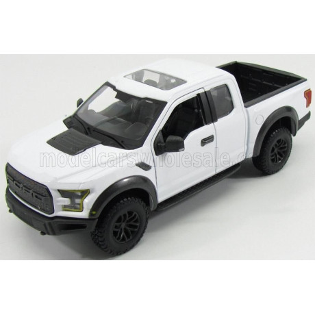 MAISTO FORD USA F-150 RAPTOR PICK-UP 2017 - WHITE 1/24