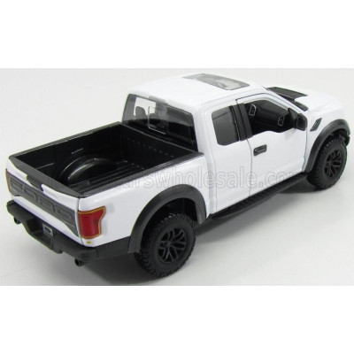 MAISTO FORD USA F-150 RAPTOR PICK-UP 2017 - WHITE 1/24