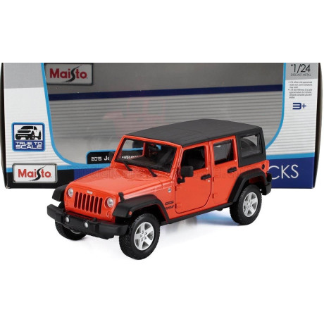 MAISTO JEEP WRANGLER UNLIMITED 2015 - ORANGE 1/24