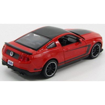 MAISTO FORD USA MUSTANG BOSS 302 2012 - ORANGE BLACK 1/24
