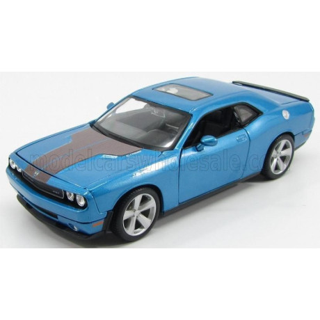 MAISTO DODGE CHALLENGER SRT8 6.1 HEMI COUPE 2008 - LIGHT BLUE MET 1/24
