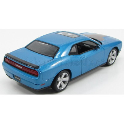 MAISTO DODGE CHALLENGER SRT8 6.1 HEMI COUPE 2008 - LIGHT BLUE MET 1/24