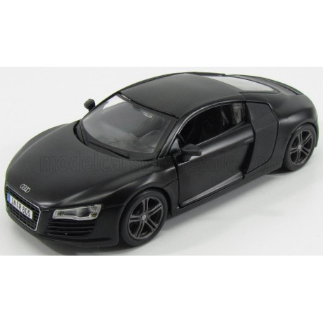 MAISTO AUDI R8 4.2 FSI V8 2007 - MATT BLACK 1/24