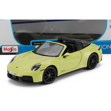 MAISTO PORSCHE 911 992-2 TARGA 4 GTS T-HYBRID 2024 - YELLOW 1/18