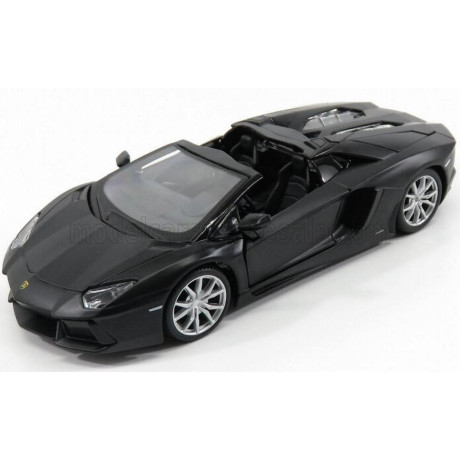 MAISTO LAMBORGHINI AVENTADOR LP700-4 ROADSTER 2013 - BLACK MATT 1/24