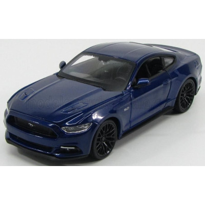 MAISTO FORD USA MUSTANG COUPE 5.0 GT 2015 - BLUE MET 1/24