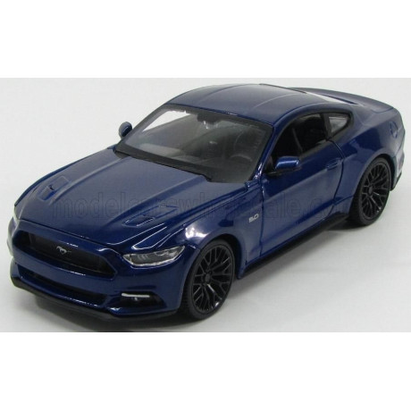 MAISTO FORD USA MUSTANG COUPE 5.0 GT 2015 - BLUE MET 1/24