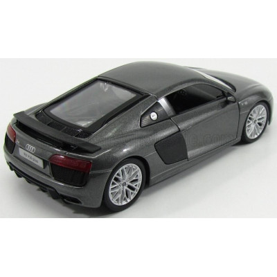 MAISTO AUDI R8 V10 PLUS COUPE 2015 - GREY MET CARBON 1/24