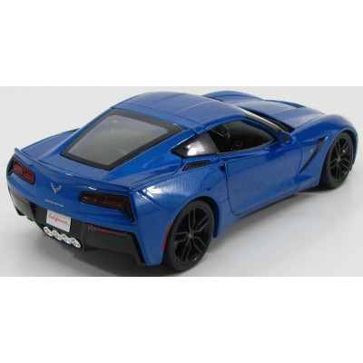 MAISTO CHEVROLET CORVETTE Z51 COUPE STINGRAY 2014 - BLUE MET 1/18