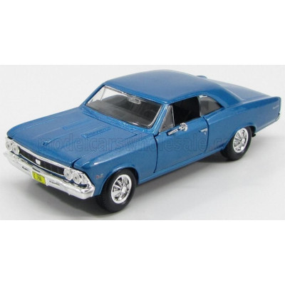 MAISTO CHEVROLET CHEVELLE SS 396 1966 - BLUE MET 1/24