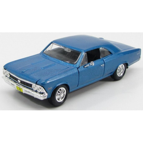 MAISTO CHEVROLET CHEVELLE SS 396 1966 - BLUE MET 1/24