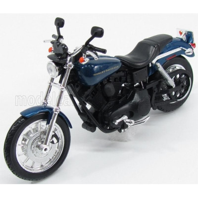 MAISTO HARLEY DAVIDSON DYNA SUPER GLIDE SPORT 2004 - BLUE MET 1/12