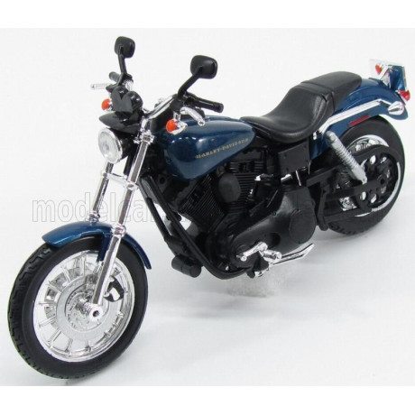 MAISTO HARLEY DAVIDSON DYNA SUPER GLIDE SPORT 2004 - BLUE MET 1/12