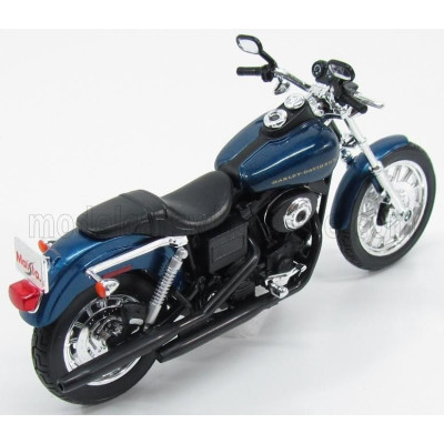 MAISTO HARLEY DAVIDSON DYNA SUPER GLIDE SPORT 2004 - BLUE MET 1/12