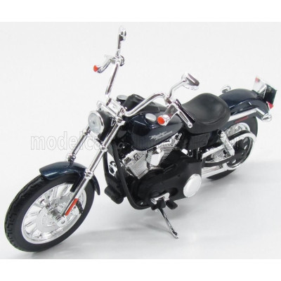 MAISTO HARLEY DAVIDSON FXDBI DYNA STREET BOB 2006 - BLUE MET BLACK 1/12