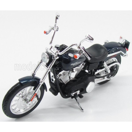 MAISTO HARLEY DAVIDSON FXDBI DYNA STREET BOB 2006 - BLUE MET BLACK 1/12
