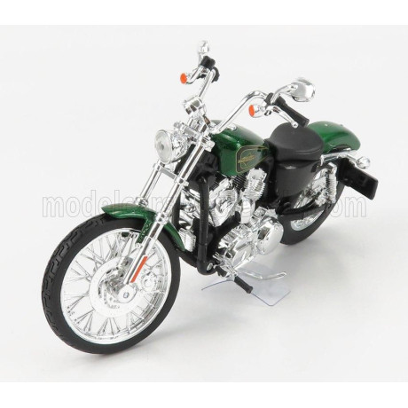 MAISTO HARLEY DAVIDSON XL 1200V SEVENTY-TWO 2013 - GREEN MET 1/12
