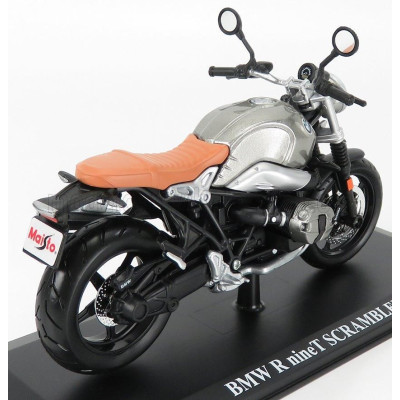 MAISTO BMW SCRAMBLER R nineT 2014 - SILVER BLACK 1/12