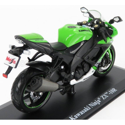 MAISTO KAWASAKI NINJA ZX-10R 2004 - GREEN BLACK 1/12