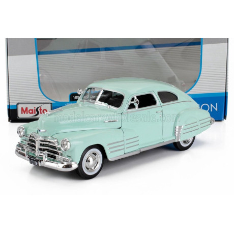 MAISTO CHEVROLET CHEVY FLEETLINE AEROSEDAN 1948 - LIGHT BLUE 1/24