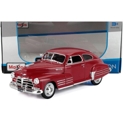 MAISTO CHEVROLET CHEVY FLEETLINE AEROSEDAN 1948 - RED 1/25