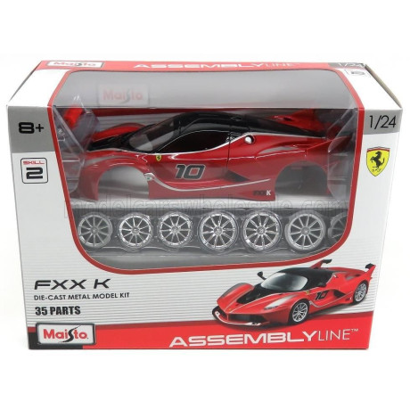 MAISTO FERRARI FXX-K N 10 ABU DHABI 2014 - RED SILVER GREY MET 1/24