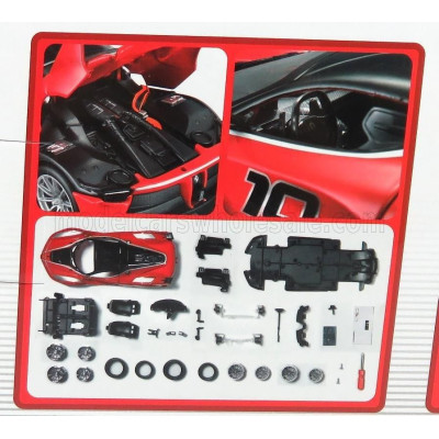 MAISTO FERRARI FXX-K N 10 ABU DHABI 2014 - RED SILVER GREY MET 1/24