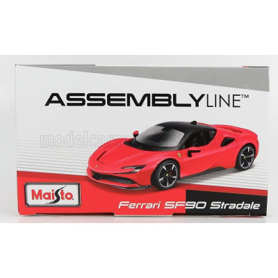 MAISTO FERRARI SF90 HYBRID STRADALE 2019 - RED BLACK 1/24