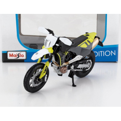 MAISTO HUSQVARNA HUSKY 701 SUPERMOTO 2023 - BLACK YELLOW 1/18