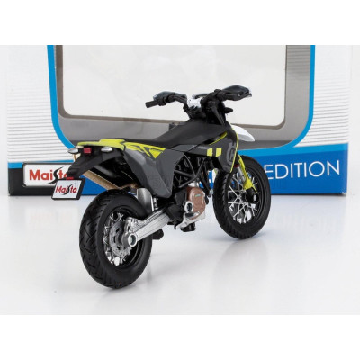 MAISTO HUSQVARNA HUSKY 701 SUPERMOTO 2023 - BLACK YELLOW 1/18