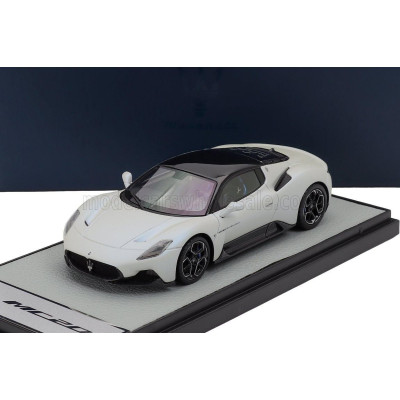 MASERATI MODELS MASERATI MC20 GLOSS BLACK ROOF 2020 - BIANCO AUDACE - WHITE BLACK 1/43