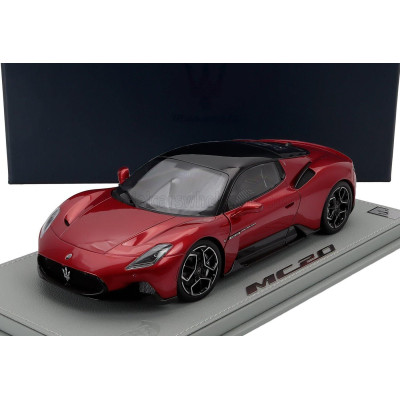MASERATI MODELS MASERATI MC20 2020 - CON VETRINA - WITH SHOWCASE - ROSSO VINCENTE - RED MET 1/18
