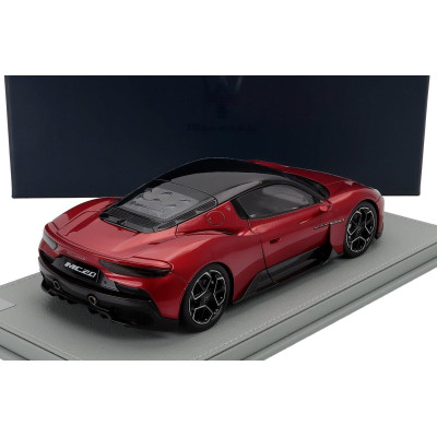 MASERATI MODELS MASERATI MC20 2020 - CON VETRINA - WITH SHOWCASE - ROSSO VINCENTE - RED MET 1/18