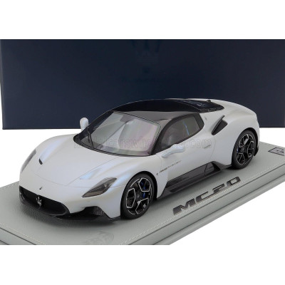 MASERATI MODELS MASERATI MC20 2020 - CON VETRINA - WITH SHOWCASE - BIANCO AUDACE - WHITE 1/18