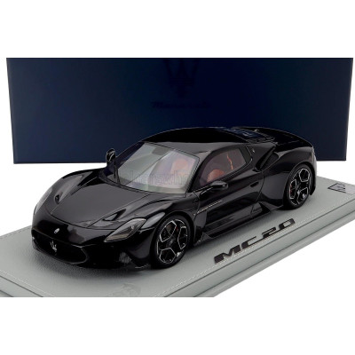 MASERATI MODELS MASERATI MC20 2020 - CON VETRINA - WITH SHOWCASE - NERO ENIGMA - BLACK 1/18