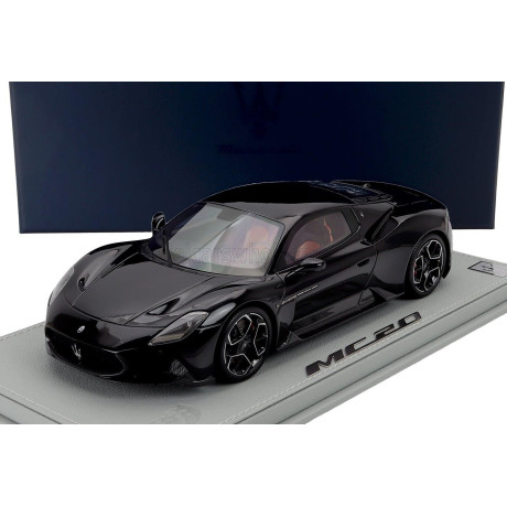 MASERATI MODELS MASERATI MC20 2020 - CON VETRINA - WITH SHOWCASE - NERO ENIGMA - BLACK 1/18