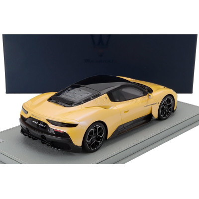 MASERATI MODELS MASERATI MC20 2020 - CON VETRINA - WITH SHOWCASE - GIALLO GENIO - YELLOW 1/18