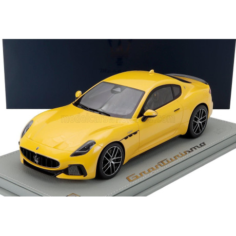 MASERATI MODELS MASERATI GRANTURISMO TROFEO 2023 - CON VETRINA - WITH SHOWCASE - GIALLO CORSA - YELLOW 1/18