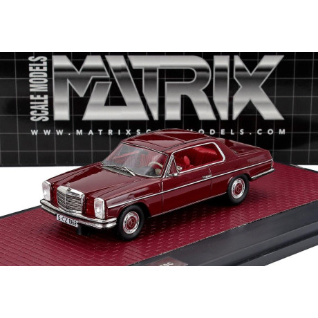 MATRIX SCALE MODELS MERCEDES BENZ S-CLASS 280C COUPE (W111) 1968 - RED 1/43