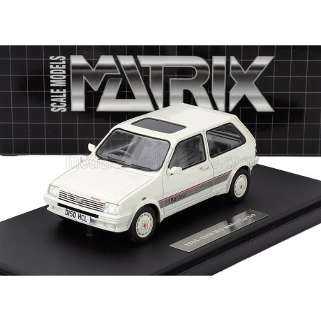 MATRIX SCALE MODELS MG METRO TURBO 1985 - WHITE 1/43