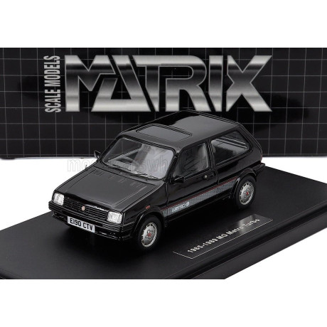 MATRIX SCALE MODELS MG METRO TURBO 1985 - BLACK 1/43
