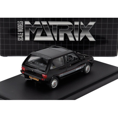 MATRIX SCALE MODELS MG METRO TURBO 1985 - BLACK 1/43