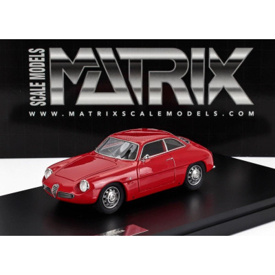 MATRIX SCALE MODELS ALFA ROMEO GIULIETTA SZ COUPE 1961 - RED 1/43