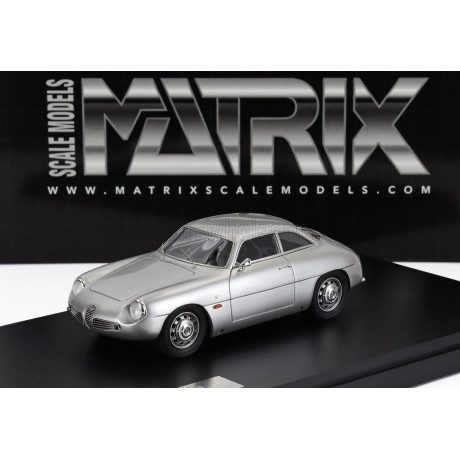 MATRIX SCALE MODELS ALFA ROMEO GIULIETTA SZ COUPE 1961 - SILVER 1/43
