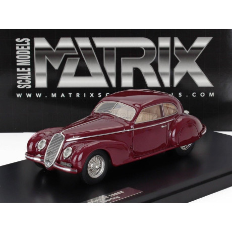 MATRIX SCALE MODELS ALFA ROMEO 6C 2500S BERLINETTA TOURING 1939 - BORDEAUX 1/43