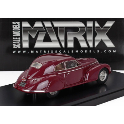 MATRIX SCALE MODELS ALFA ROMEO 6C 2500S BERLINETTA TOURING 1939 - BORDEAUX 1/43