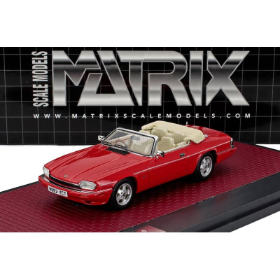 MATRIX SCALE MODELS JAGUAR XJS 4.0 CELEBRATION CABRIOLET OPEN 1995 - RED 1/43
