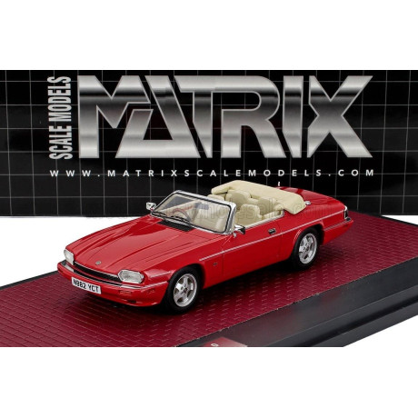 MATRIX SCALE MODELS JAGUAR XJS 4.0 CELEBRATION CABRIOLET OPEN 1995 - RED 1/43